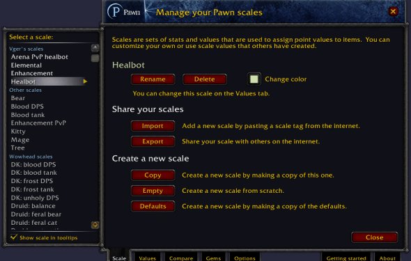 Pawn : Bags, Bank, Inventory : World of Warcraft AddOns