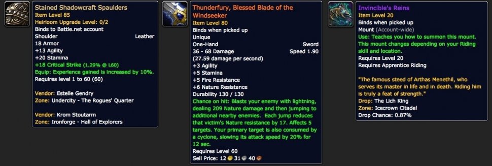 Wow item colors